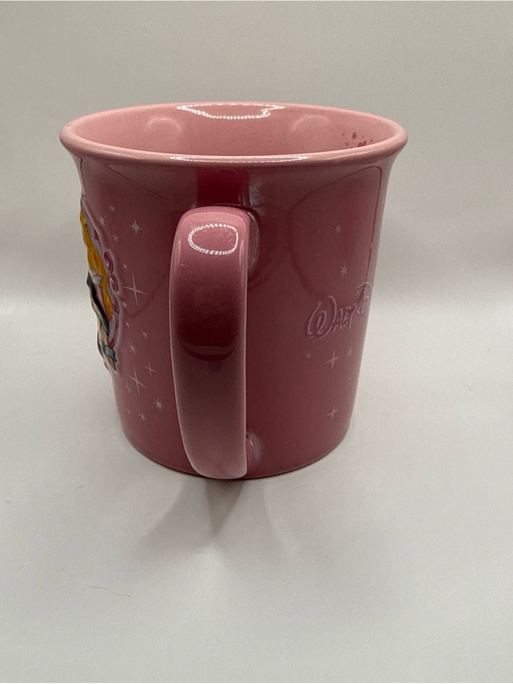 Disneyland Resort Disney Princesses Pink 3D 12 oz Coffee Mug 4078